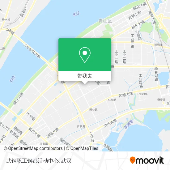 武钢职工钢都活动中心地图