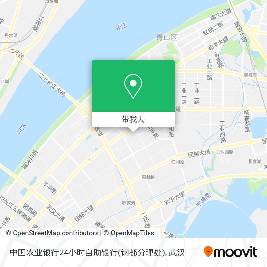 中国农业银行24小时自助银行(钢都分理处)地图