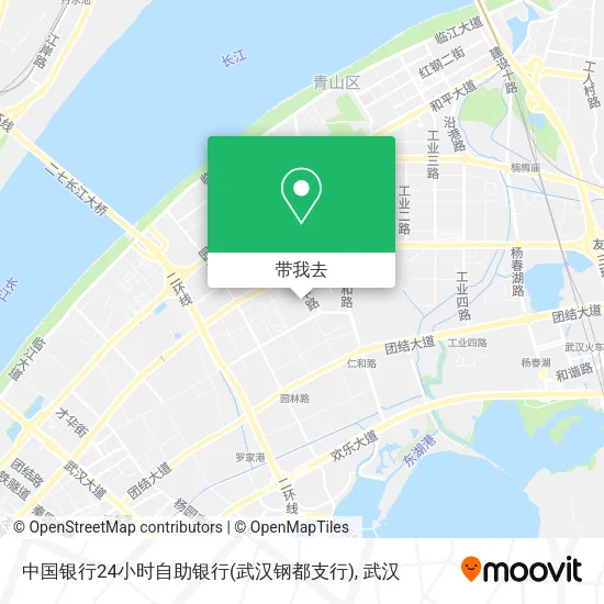 中国银行24小时自助银行(武汉钢都支行)地图