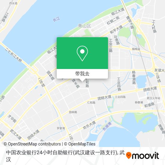中国农业银行24小时自助银行(武汉建设一路支行)地图