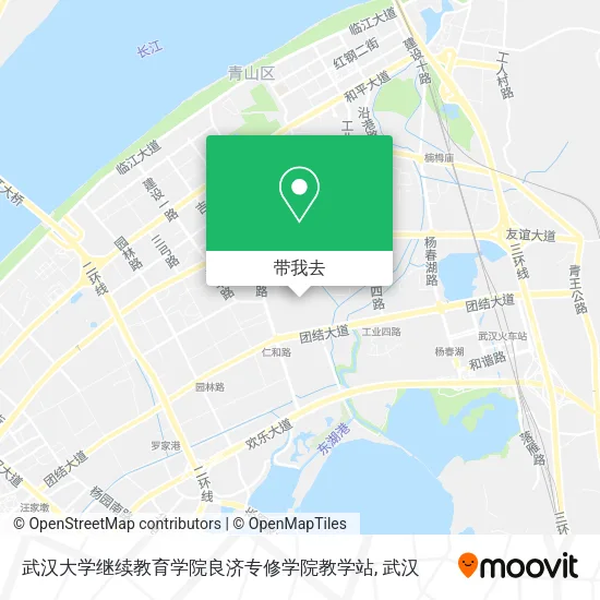 武汉大学继续教育学院良济专修学院教学站地图