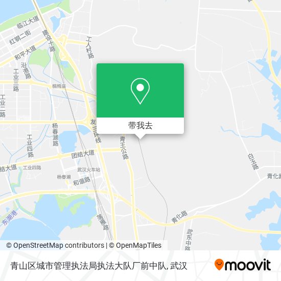 青山区城市管理执法局执法大队厂前中队地图