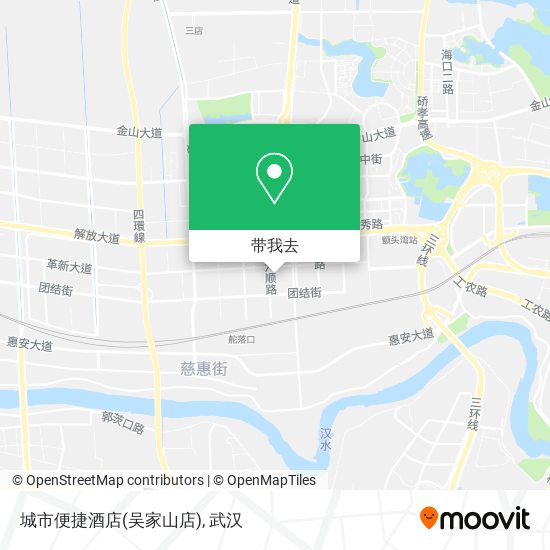 城市便捷酒店(吴家山店)地图