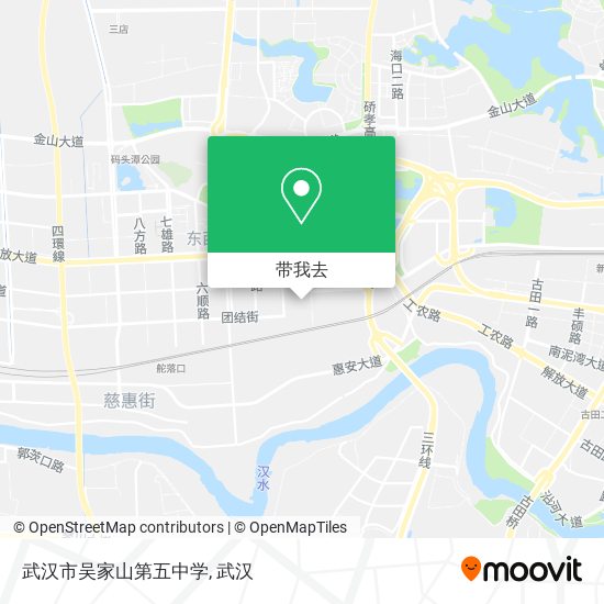 武汉市吴家山第五中学地图