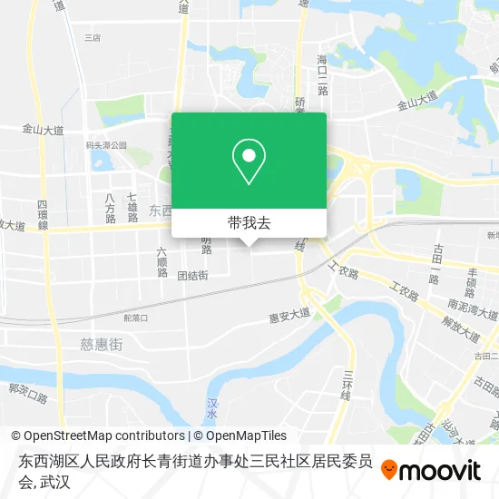东西湖区人民政府长青街道办事处三民社区居民委员会地图