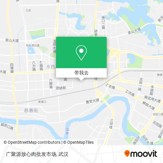 广聚源放心肉批发市场地图