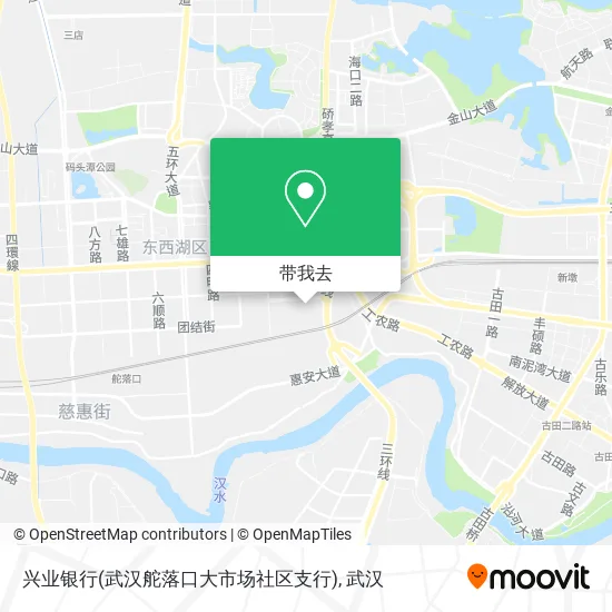兴业银行(武汉舵落口大市场社区支行)地图