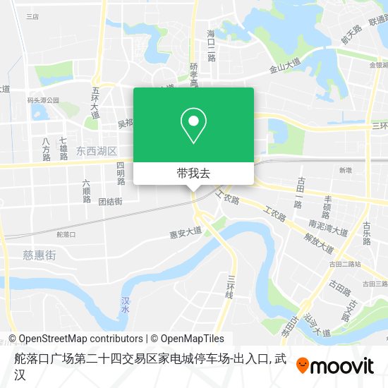 舵落口广场第二十四交易区家电城停车场-出入口地图
