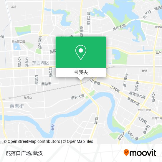 舵落口广场地图