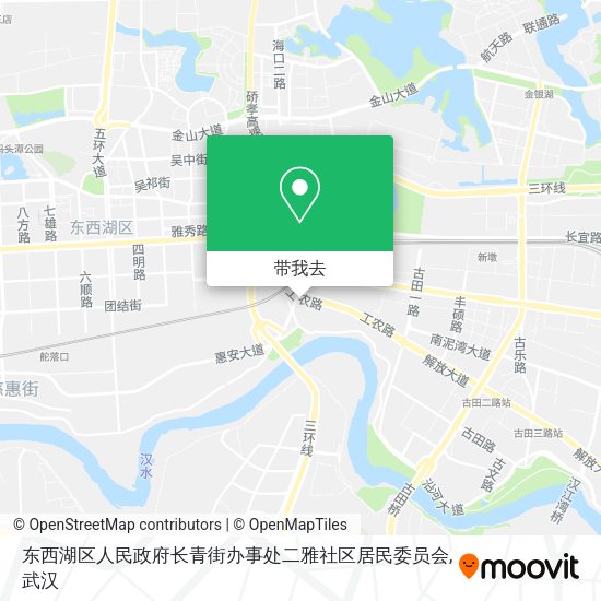东西湖区人民政府长青街办事处二雅社区居民委员会地图
