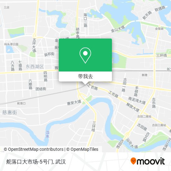 舵落口大市场-5号门地图