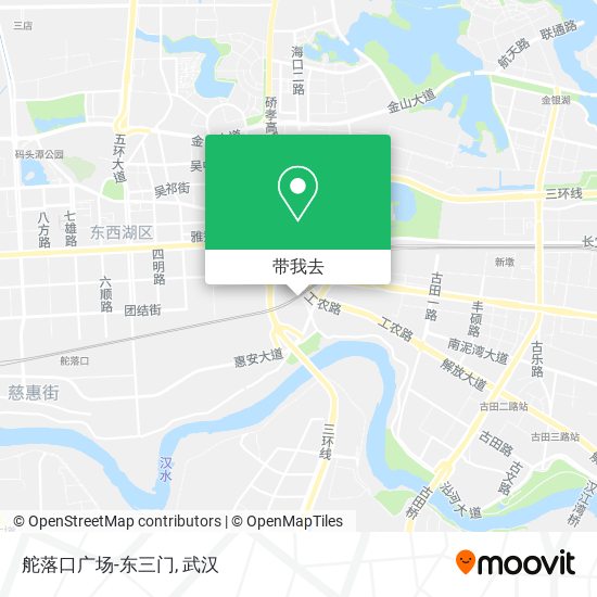 舵落口广场-东三门地图
