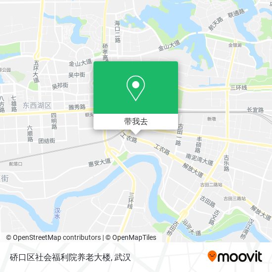 硚口区社会福利院养老大楼地图