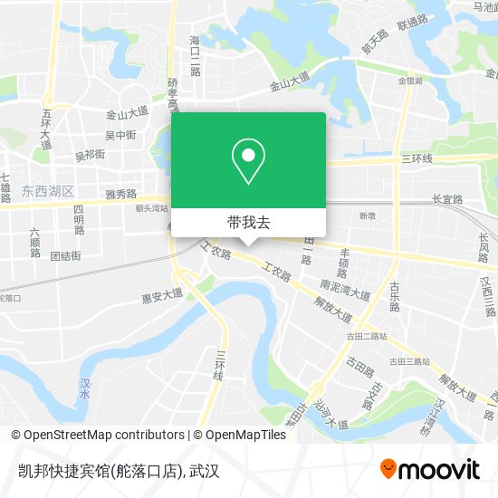 凯邦快捷宾馆(舵落口店)地图