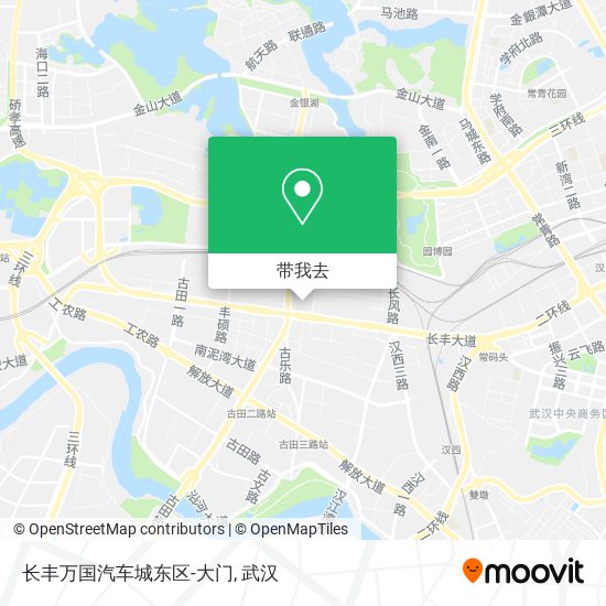 长丰万国汽车城东区-大门地图