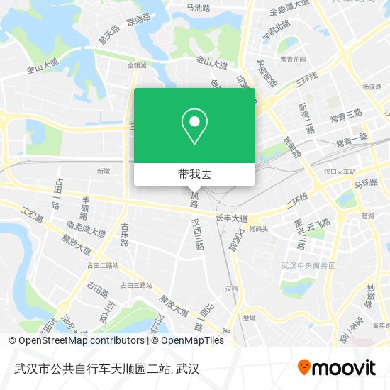 武汉市公共自行车天顺园二站地图