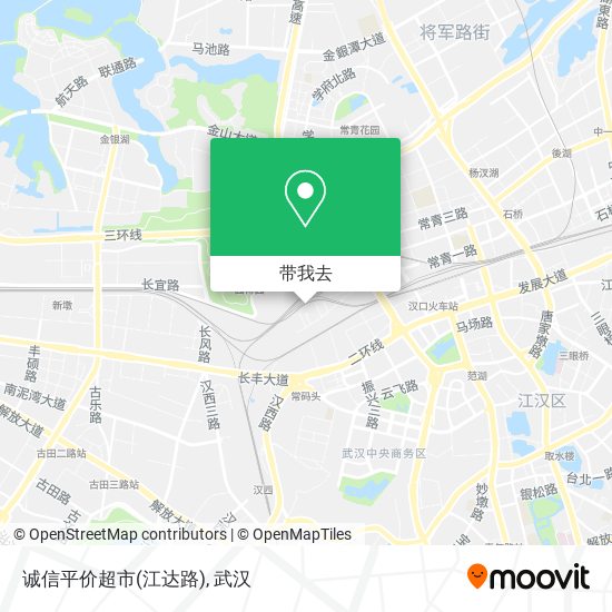 诚信平价超市(江达路)地图
