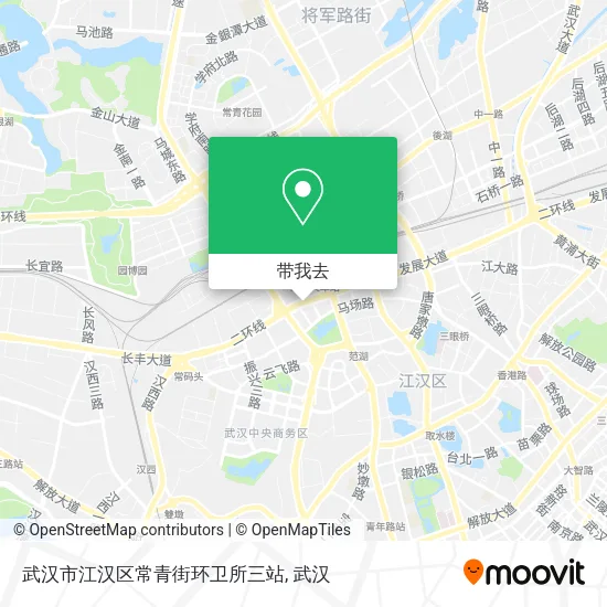 武汉市江汉区常青街环卫所三站地图