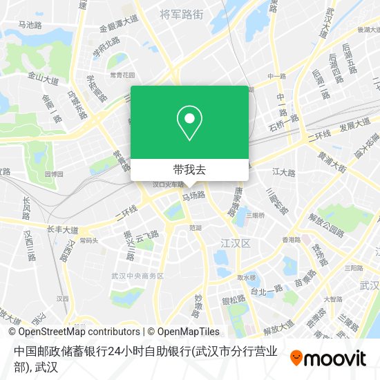 中国邮政储蓄银行24小时自助银行(武汉市分行营业部)地图