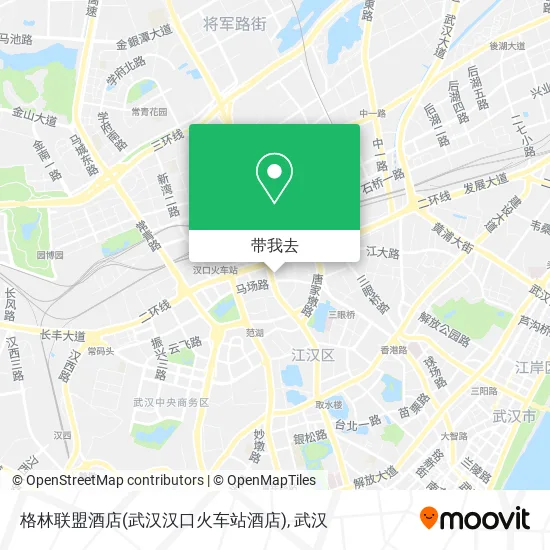 格林联盟酒店(武汉汉口火车站酒店)地图