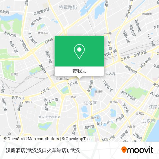 汉庭酒店(武汉汉口火车站店)地图