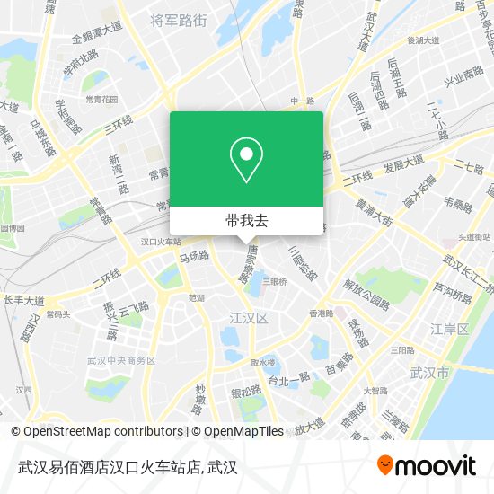 武汉易佰酒店汉口火车站店地图