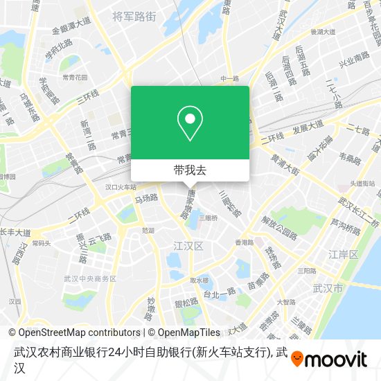 武汉农村商业银行24小时自助银行(新火车站支行)地图