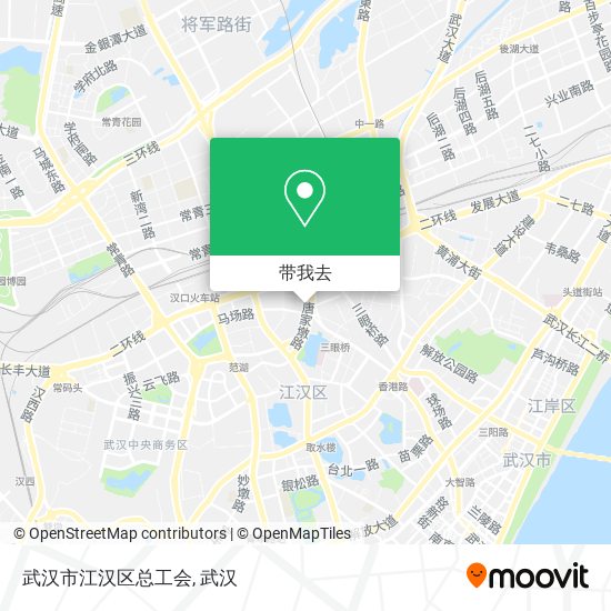 武汉市江汉区总工会地图