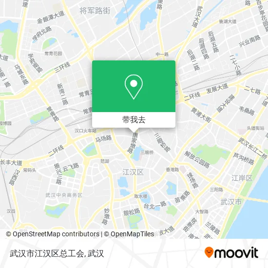 武汉市江汉区总工会地图