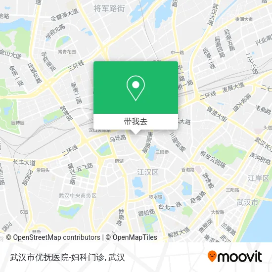 武汉市优抚医院-妇科门诊地图