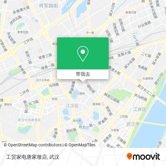工贸家电唐家墩店地图