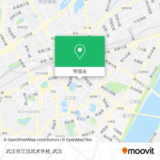 武汉市江汉武术学校地图