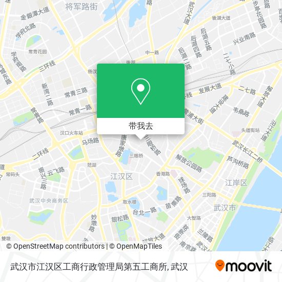 武汉市江汉区工商行政管理局第五工商所地图