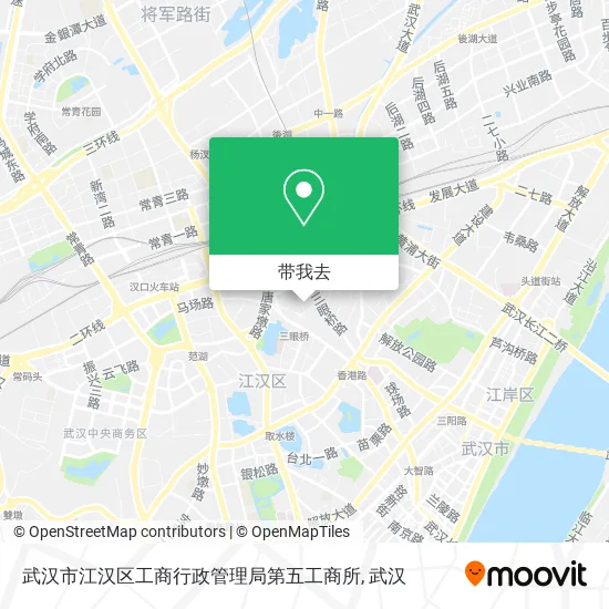 武汉市江汉区工商行政管理局第五工商所地图
