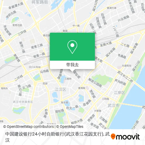 中国建设银行24小时自助银行(武汉香江花园支行)地图