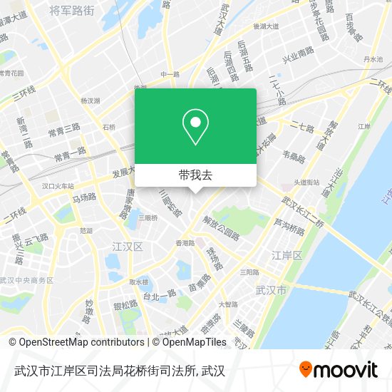 武汉市江岸区司法局花桥街司法所地图