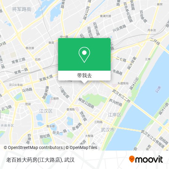 老百姓大药房(江大路店)地图