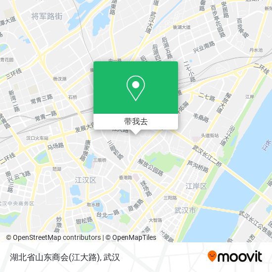 湖北省山东商会(江大路)地图