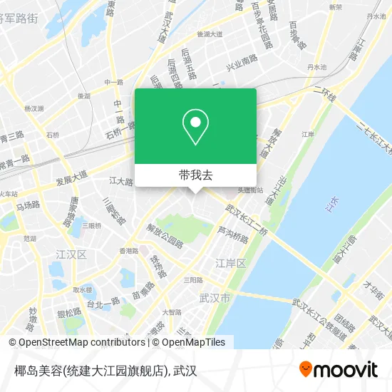 椰岛美容(统建大江园旗舰店)地图