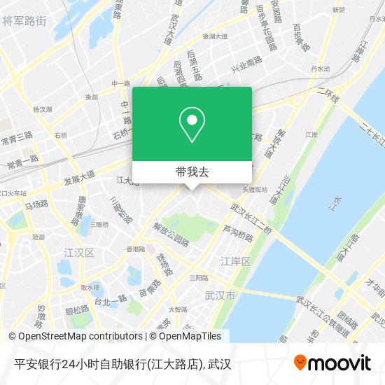 平安银行24小时自助银行(江大路店)地图