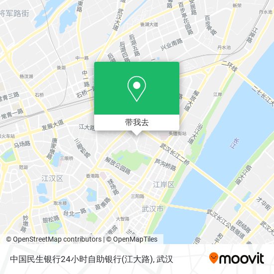 中国民生银行24小时自助银行(江大路)地图