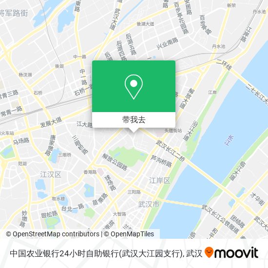 中国农业银行24小时自助银行(武汉大江园支行)地图