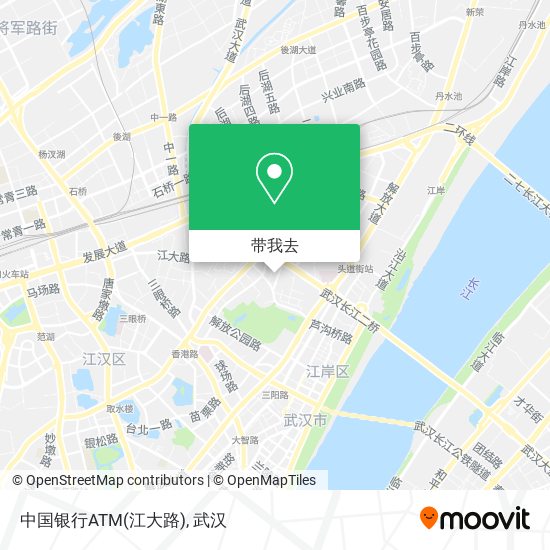 中国银行ATM(江大路)地图