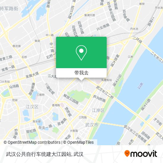 武汉公共自行车统建大江园站地图