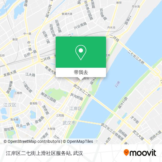 江岸区二七街上滑社区服务站地图