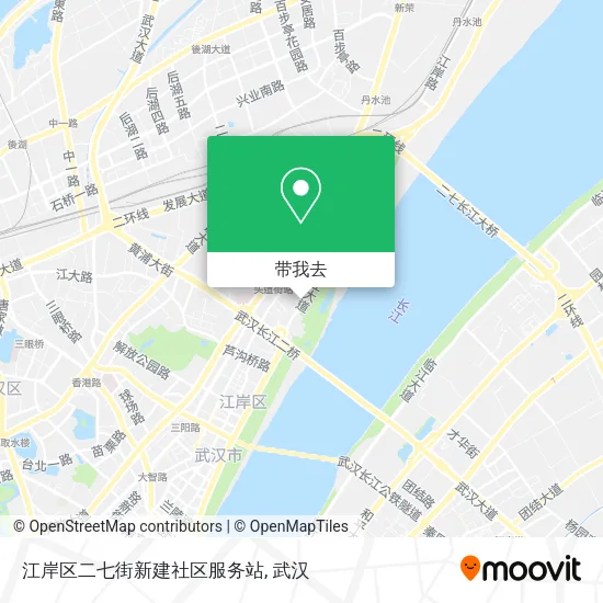 江岸区二七街新建社区服务站地图