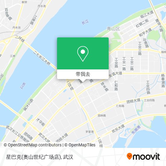 星巴克(奥山世纪广场店)地图