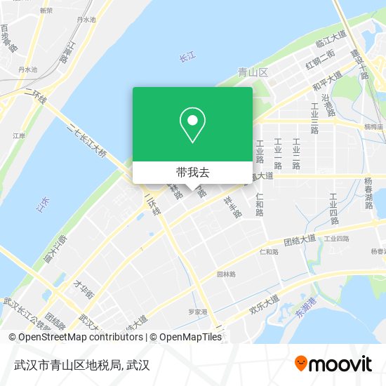 武汉市青山区地税局地图