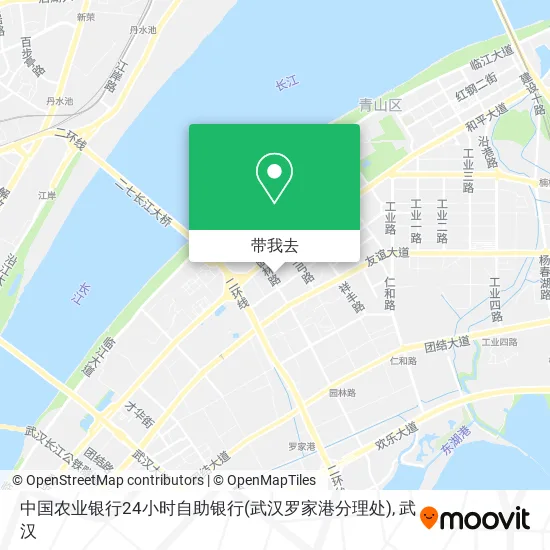 中国农业银行24小时自助银行(武汉罗家港分理处)地图