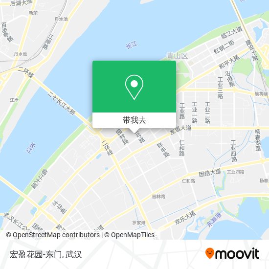 宏盈花园-东门地图
